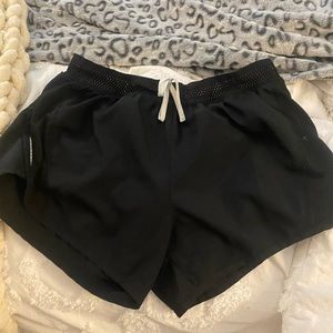 womens black athletic shorts